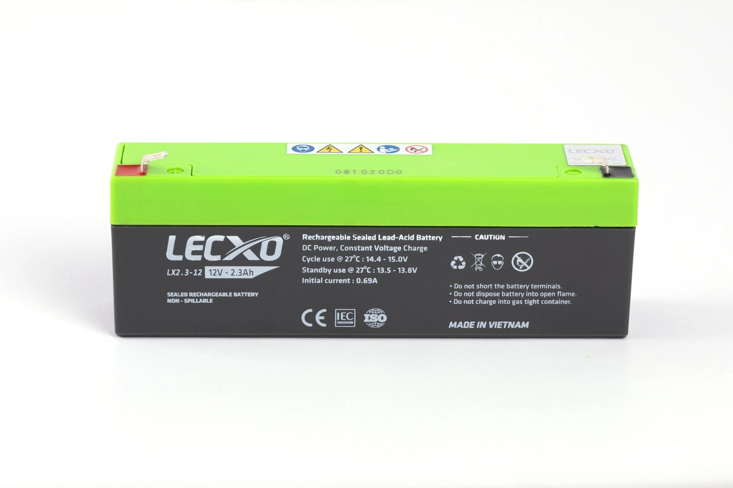 Lecxo Rechargeable Lead Acid Battery 12V 1.2A~18A