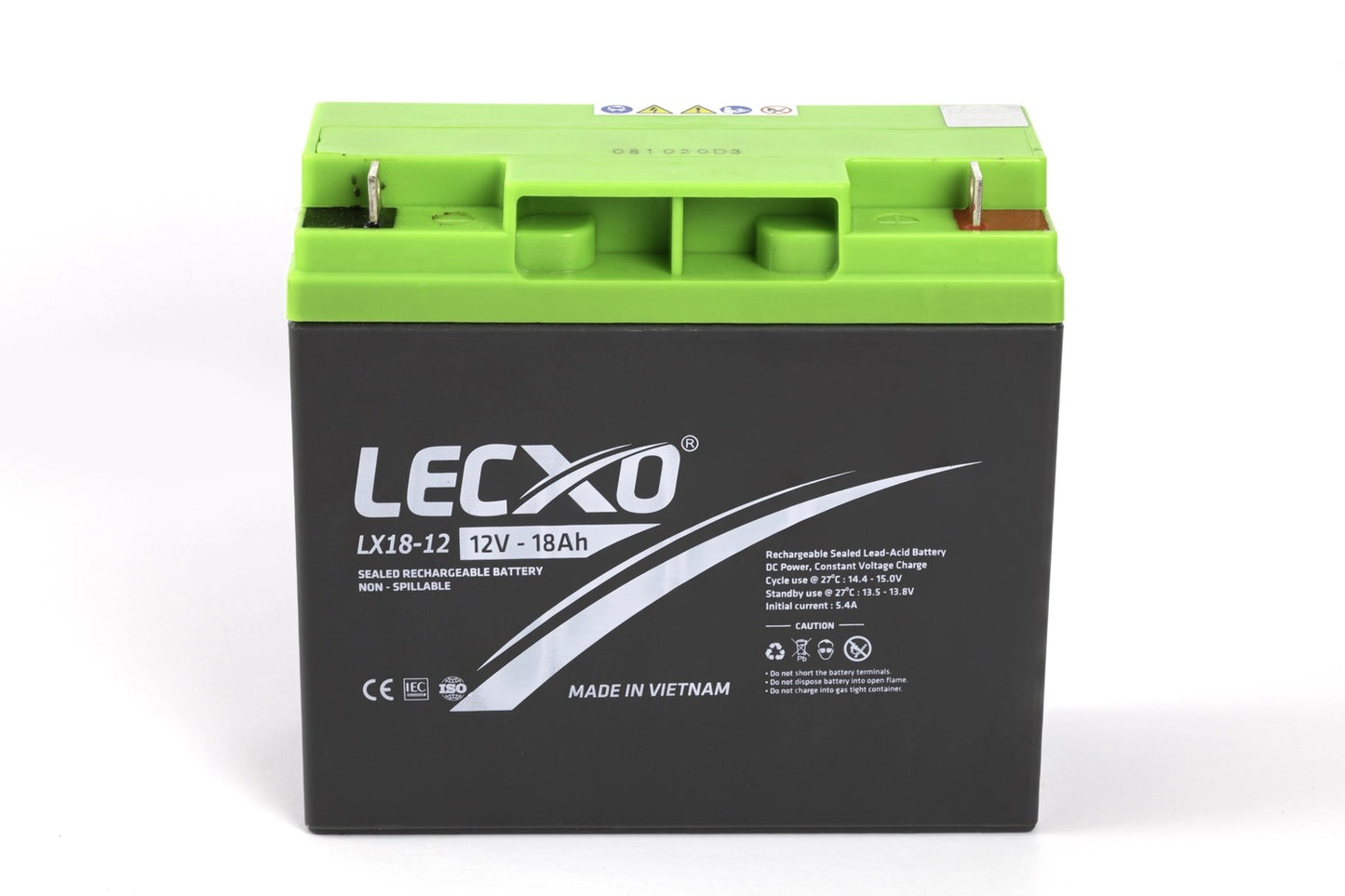 Lecxo Rechargeable Lead Acid Battery 12V 1.2A~18A