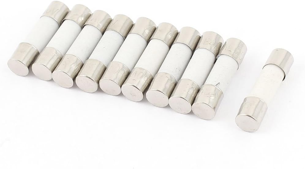 10 Pcs 250V 10A F10A Fast Blow Ceramic Fuses Tubes 5mm x 20mm