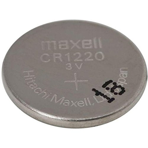Maxell 3V Lithium Button Coin Cell Battery (CR 1220) - 5 Pieces