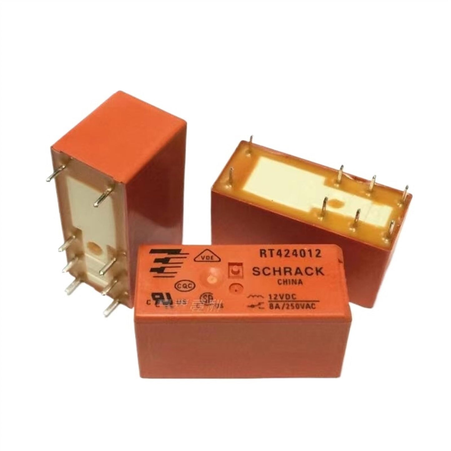 Relay RT424012 12VDC 8A 8 pin