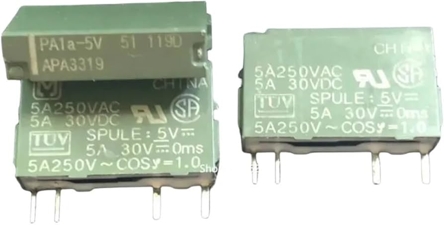PA1a-5V 12V Power Relay 5A 5VDC 12VDC 4Pins