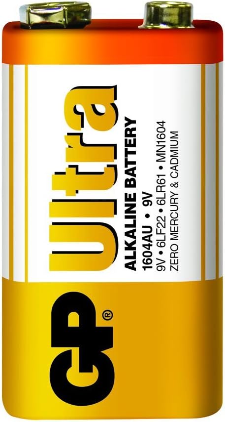 GP Ultra Alkaline Batteries | 9V | 1 x Pack