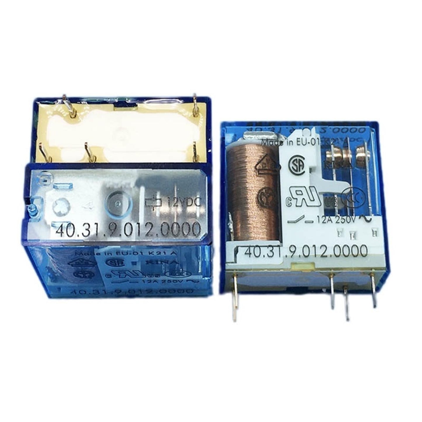 Relay, 1 Form C (NO/NC), 12 V (DC), 220 Ω, 10 A, 400 V (AC), monostable, 40.31.9.012.0000