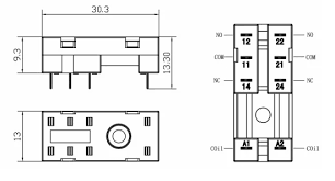 SOCKETS FOR RELAYS 8PIN
