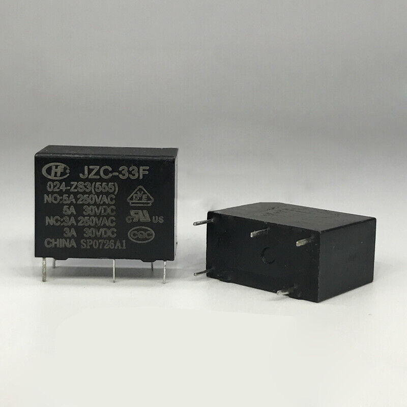 HF33F-024-ZS3 24VDC Power Relay 5Pins 5A 250VAC
