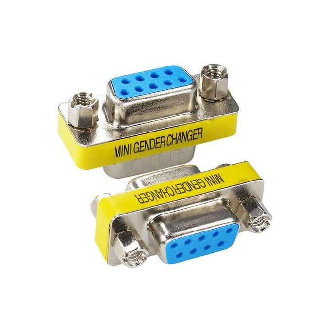 DB9 9PIN FEMALE TO FEMALE, MALE TO MALE, MALE TO FEMALE CHANGER ADAPTOR RS232 SERIAL CONNECTOR