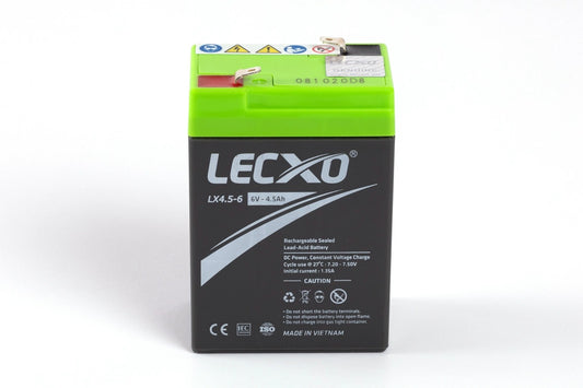 Lecxo Rechargeable Lead Acid Battery 6V 4.5A~12A