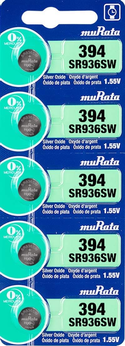 Murata Batteries Silver Oxide 1.55V – Card of 5