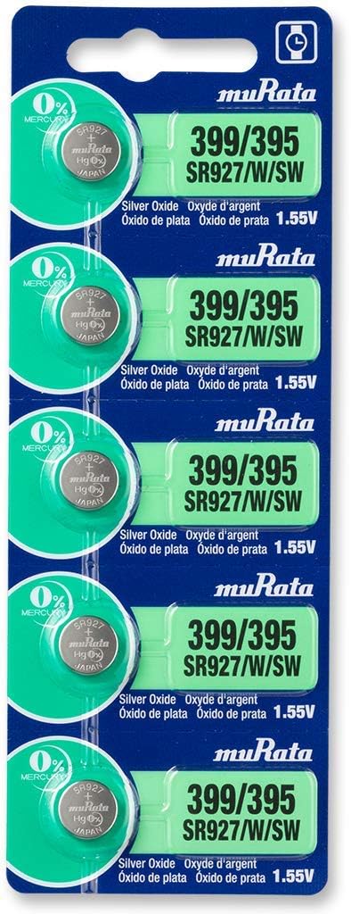 Murata Batteries Silver Oxide 1.55V – Card of 5