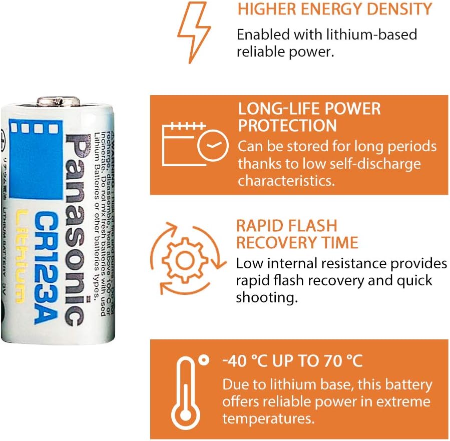 Panasonic CR123A Lithium Battery 3V