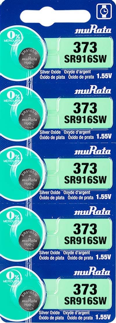 Murata Batteries Silver Oxide 1.55V – Card of 5