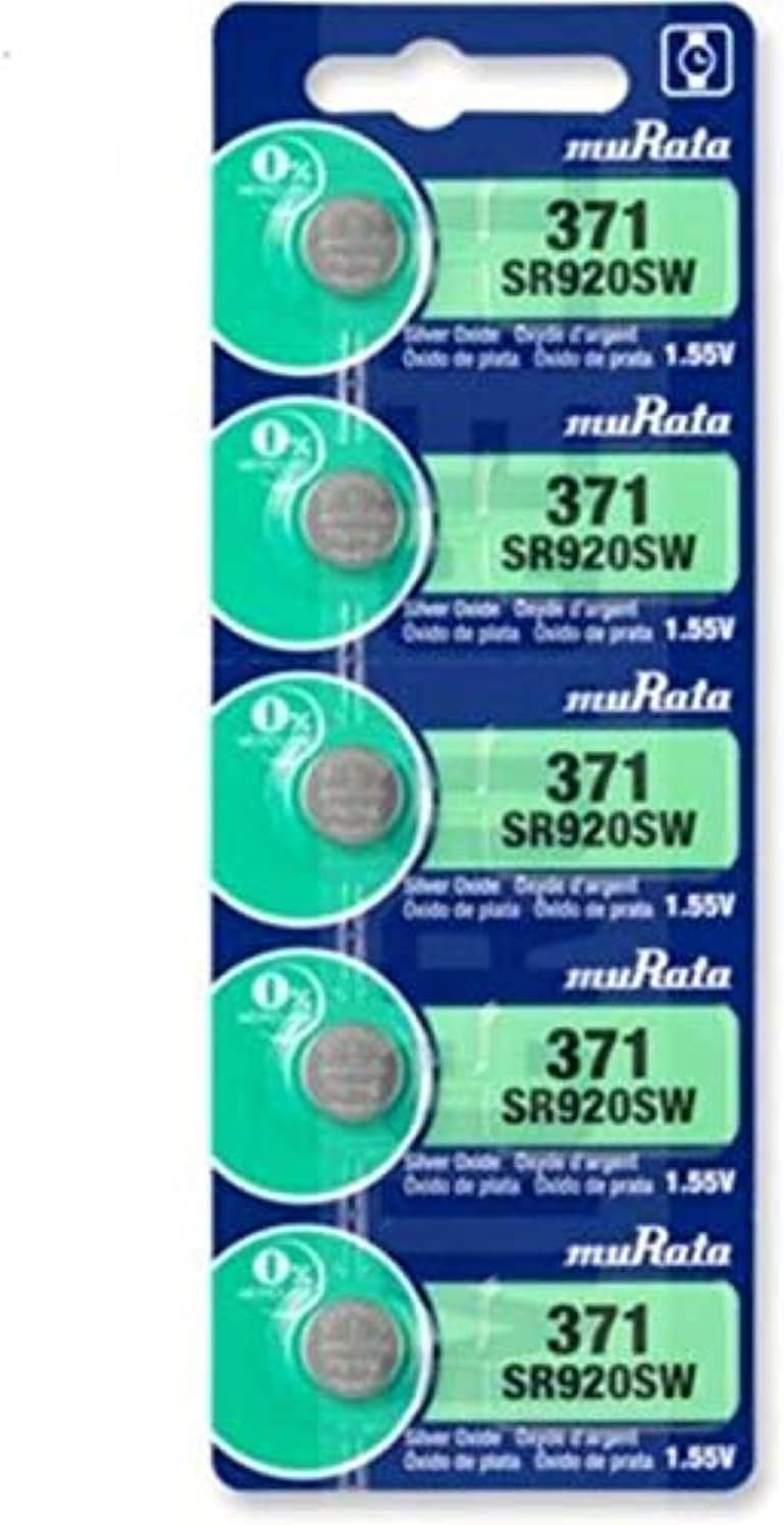 Murata Batteries Silver Oxide 1.55V – Card of 5