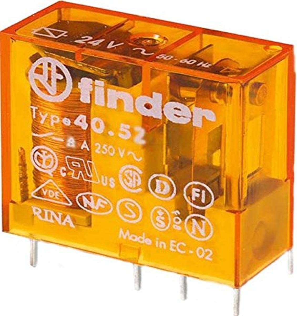 POWER RELAY 24VAC 8A 8PIN 40.52.8.024.0000