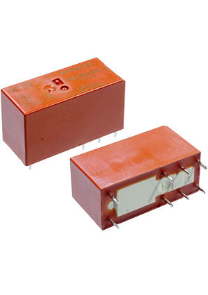 Power Relay DPDT 12 VDC 8 A RT2 Through Hole Latching Dual Coil 9PIN