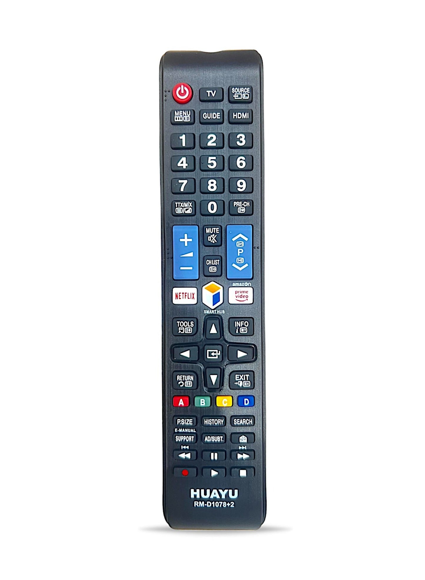 Smart LCD LED TV Remote Control Multi Replacement For Samsung Black RM-D1078+2