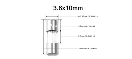 3A 3.6x10 Fast Blow Tube Glass Fuse Fire Alarm Panel Fuse