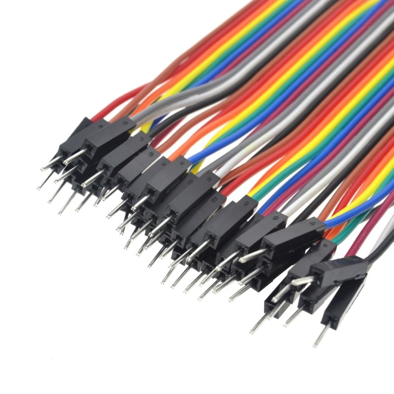 40pcs/lot 10cm 2.54mm 1pin jumper wire Dupont cable for Arduino