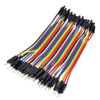 40pcs/lot 10cm 2.54mm 1pin jumper wire Dupont cable for Arduino