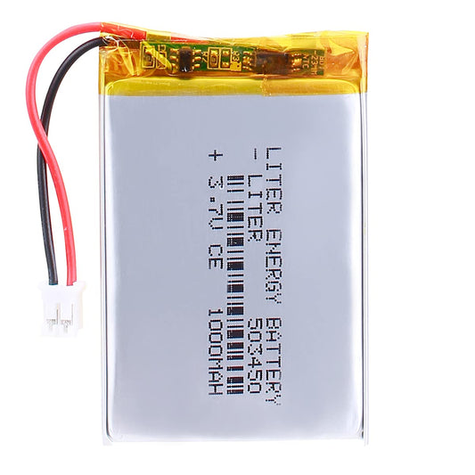 KBT 3.7V 1500mAh Li-Polymer Battery: 503450 Lipo Rechargeable Lithium-ion Replacement Batteries with PH 2.54 JST Connector, PH2.0 JST Connector for Replacement