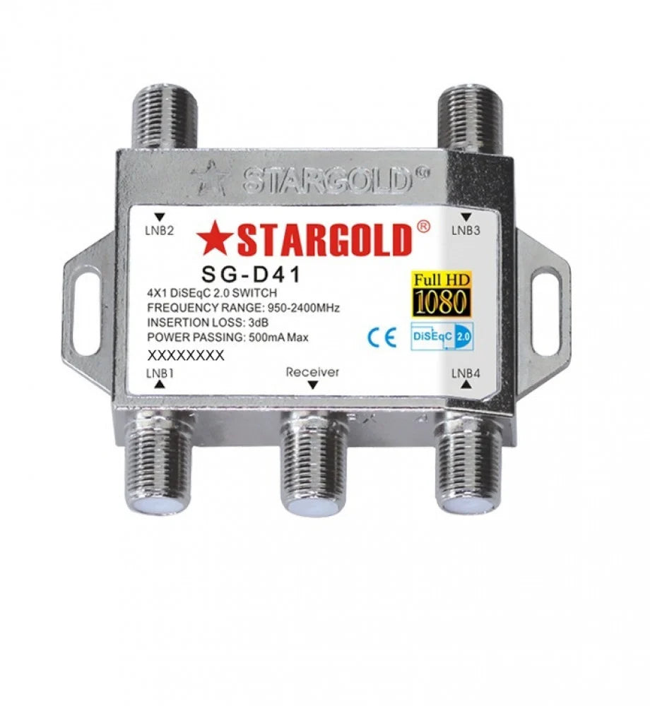 STARGOLD 4 IN 1 OUT DISEQC SWITCH