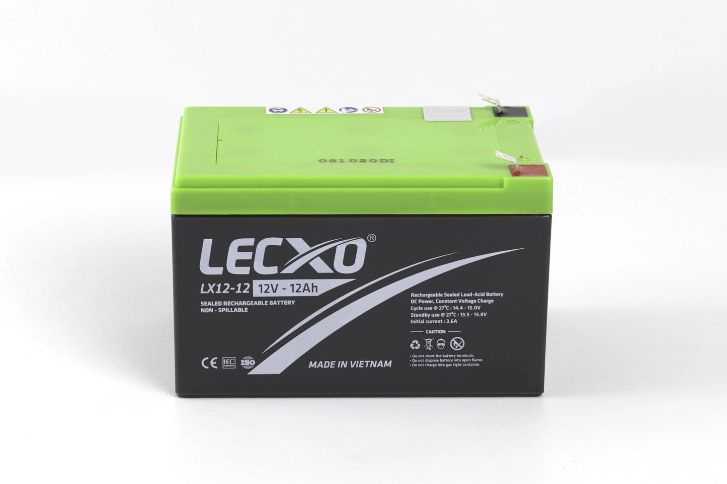 Lecxo Rechargeable Lead Acid Battery 12V 5~12Ah