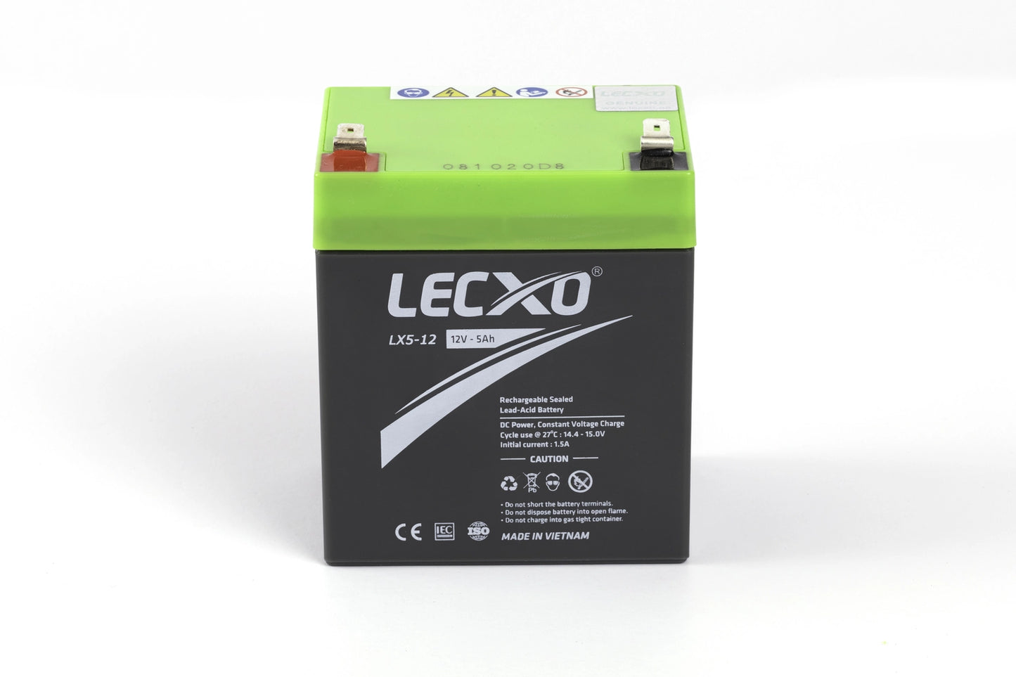 Lecxo Rechargeable Lead Acid Battery 12V 5~12Ah